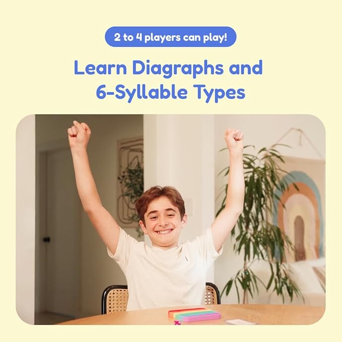 THE FIDGET GAME Science of Reading Flash Cards & Popping Mats - Master Digraphs & Syllables - Engaging Educational Kit for Dyslexia & Young Readers, Grades 1-3