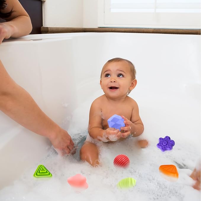 Baby Sensory Montessori Activity Toys for 1 2 Year Old Boy Girl, Early Learning Develop Shape Sorter Cube with Soft Textured Balls for Infants Toddler Birthday Gifts Christmas Stocking Stuffers