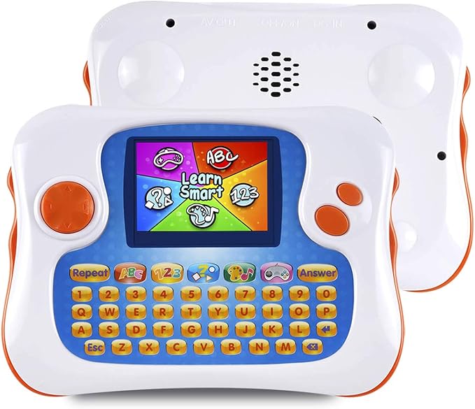 Eduboy Kids Tablet,English-Spanish Bilingual Learning Tablet for Kids, Educational Toy with 104 Learning Apps/Games,Support TV Out Function,Great Choice for Preschool Toddlers Babies Early Education