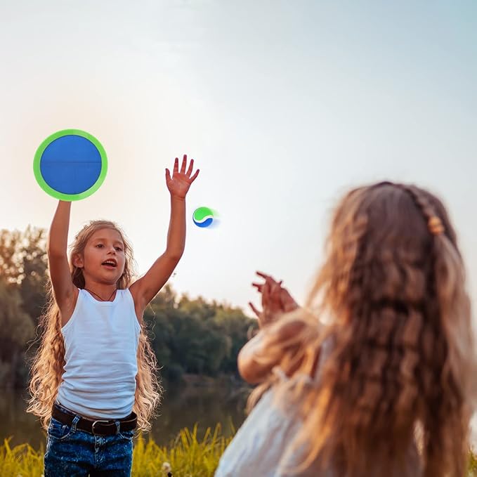 EVERICH Upgraded Toss and Catch Ball Game Set, Outdoor Games for Kids Toys, Stocking Stuffers for Family Games, Beach Pool Yard Outside Toys for Boys Girls 3 4 5 6 7 8-12 Years Old