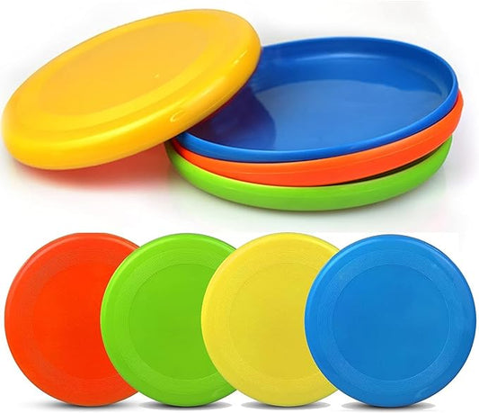 Sand Beach Toys, Jumbo 8" Flying Disc Toys For Kids Adults, Sport Yard Disc Toy For Outdoor Beach Accessories Backyard, Lawn, Park, Flying Ring Gift Set Boys Girls, Holiday Stocking Stuffer(8 PACK)