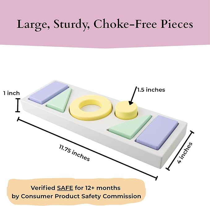 Wooden Shape Sorter for Toddlers | Montessori Toys for 1+ Year Old | Toddler for Learning Object Permanence and Color Sorting | Ages 1-3