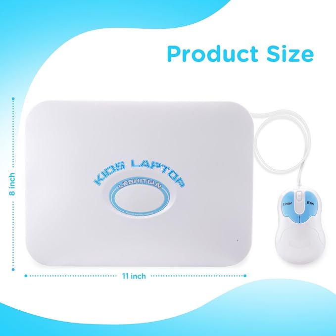 Kids Laptop, 80 Learning Modes to Learn Alphabet, Words, Mathematics, Play Games and Music, Educational Learning Computer for Kids Ages 5+