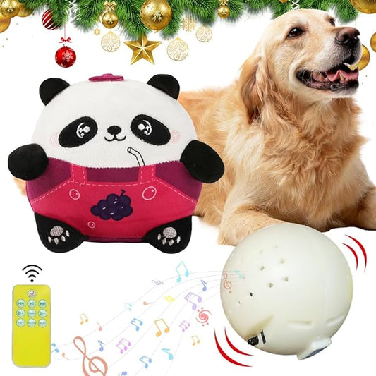 Moving Pet Plush Toys, USB Rechargeable Interactive Dog Toys, Moving Plush Squeaky Toys for Small Medium Large Dogs (Red)