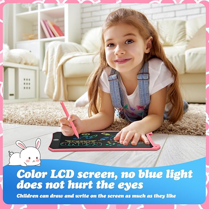 EooCoo Toddler Toys, LCD Writing Tablet for Kids 2 Pack, Kids Stocking Stuffers, Toddler Travel Essentials Drawing Pad, No Mess Coloring Books, Road Trip Activities, Age 3-5 Boy Girl Gifts - 10 Inch