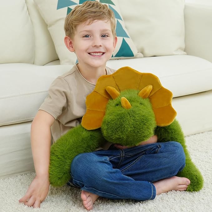 Weighted Dinosaur Stuffed Animal 24 Inch 4 lbs Large Plush Dino Toy for Boys and Girls Soft and Cuddly Weighted Plush Gift for Birthday Christmas Bedtime