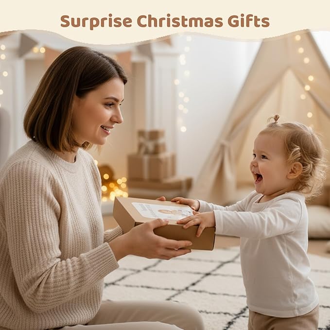 Promise Babe Wooden Drum Set for Toddlers 1-3, Musical Percussion Instruments for Kids Baby Drum Set Xylophone, Montessori Educational Musical Toys, for Girls Boys Ages 3+