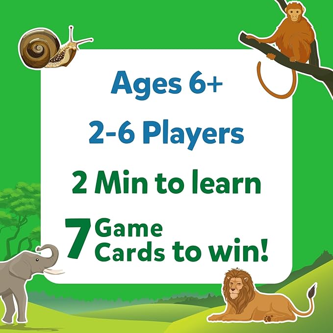 Skillmatics Guess in 10 Animal Planet, Trivia Card Games, Christmas Stocking Stuffers Perfect for Boys, Girls, Kids, Teens, Adults Who Love Animals, Travel Games, Gifts for Ages 6, 7, 8, 9, 10, and Up