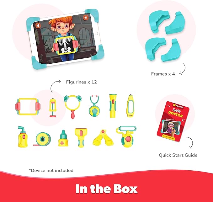 PlayShifu Doctor Kit for Kids – Tacto Doctor | Tech-Powered Pretend Playset with 12 Tools & 3 Games | STEM Learning Toy for Ages 4–10 | Roleplay Gift for Boys & Girls | Tablet Not Included