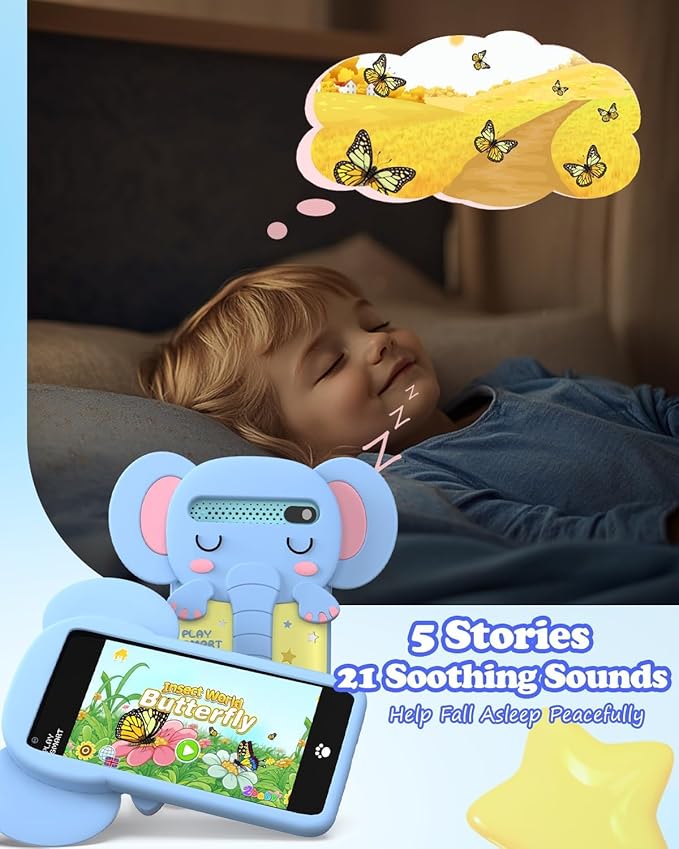 MOMILLA Kids Toys Phone with 3.97" Touchscreen, Toddler Toys Phone with Music Player Puzzle Games 16 GB Storage Kids Smart Phone for 3-8 Year Old, Christmas Birthday Gifts (Front Camera Only)