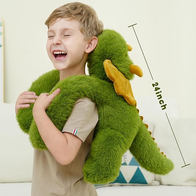 Weighted Dinosaur Stuffed Animal 24 Inch 4 lbs Large Plush Dino Toy for Boys and Girls Soft and Cuddly Weighted Plush Gift for Birthday Christmas Bedtime
