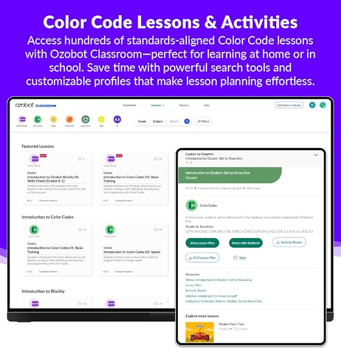 Ozobot Color Coding Markers, Color Variety for Creative STEM Education, Classroom & Home, Enhances Problem Solving & Critical Thinking Skills, Suitable for Ages 6+, Dual-Sided, 5 Pack
