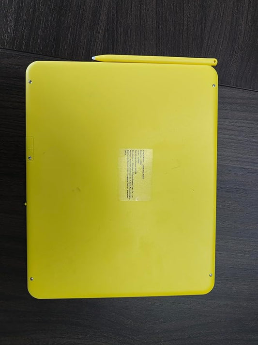 TEKFUN LCD Writing Tablet Doodle Board, 12inch Colorful Drawing Tablet Writing Pad, Kids Travel Essentials, Kid Toys for 3 4 5 6 7 8 Year Old Girls Boys (Yellow)