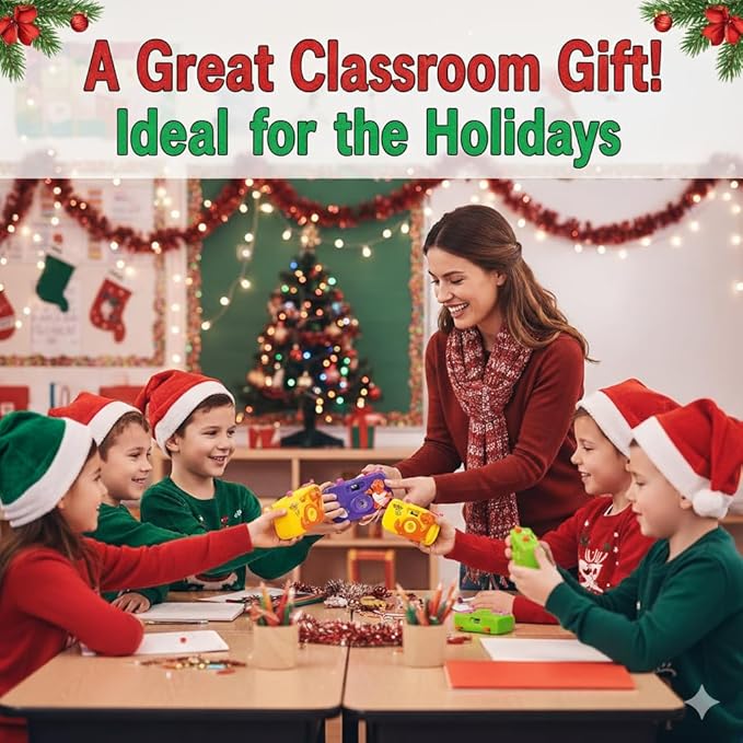 ArtCreativity Kids Camera Toy Set with Images in Viewfinder (12PCs) Pretend Play for Toddlers, Great for Birthday Party Favors for Kids 3-5, Goody Bags Birthday Gifts, Goody Bag Stuffers