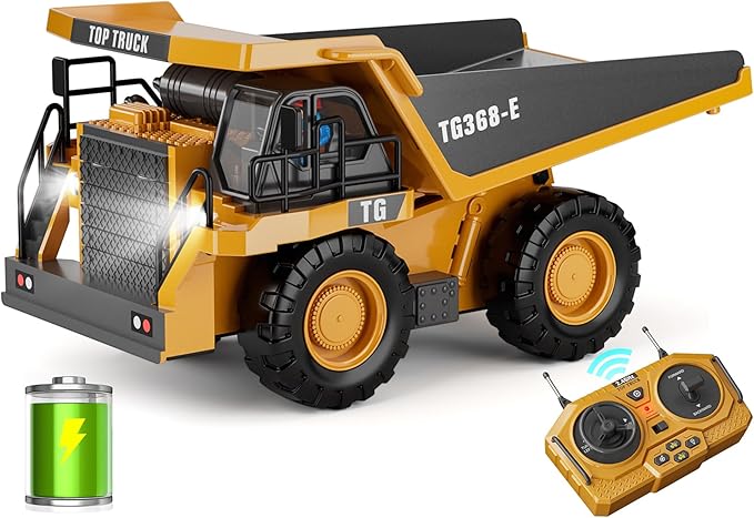9-Channel Metal RC Wheel Loader - Remote Control Kids Construction Play Toys with Realistic Lights and Sound, 1:20 Scale, Tractor Toys for 3+ Boys, Perfect 2025 Grandkids Birthday Gift for Ages 3-12+