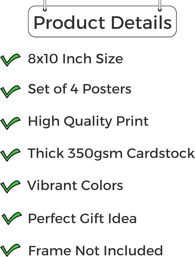 CNTG Design Motivational STEM Posters – Set of 4, 8x10 Inch Unframed Wall Art – Inspirational Science & Programming Quotes for Classroom, Study Room, or Office Decor (STEM Learning)