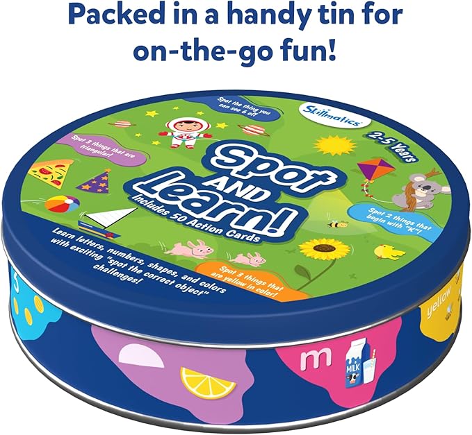 Skillmatics Card Game for Toddlers - Spot & Learn Letters, Numbers, Shapes & Colors, Preschool Learning, Travel Toys, Gifts for Kids Ages 2, 3, 4, 5