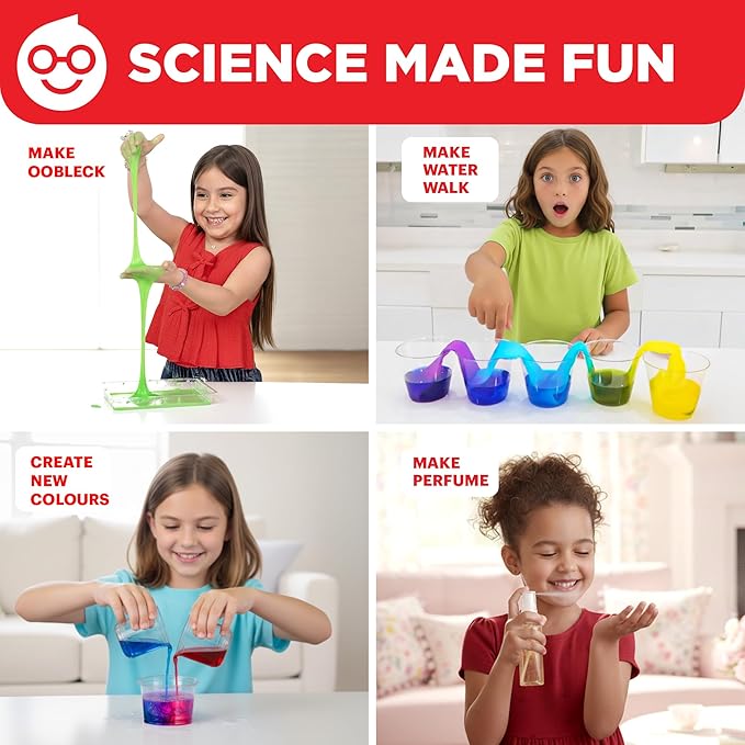 Doctor Jupiter Girls’ First Science Kit for Kids Ages 4-5-6-7-8 | Christmas, Birthday Gift Ideas for 4+ Year Old Girls | STEM Toy Kit with 50+ Experiments | Learning & Educational Projects