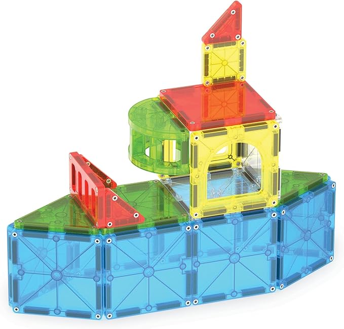 MAGNA-TILES City Center 110-Piece Magnetic Construction Set, The Original Magnetic Building Brand