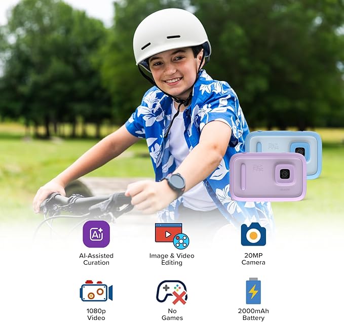 myFirst Camera 50 Kids' Digital Camera 20MP Photos 1080P Video, Purple