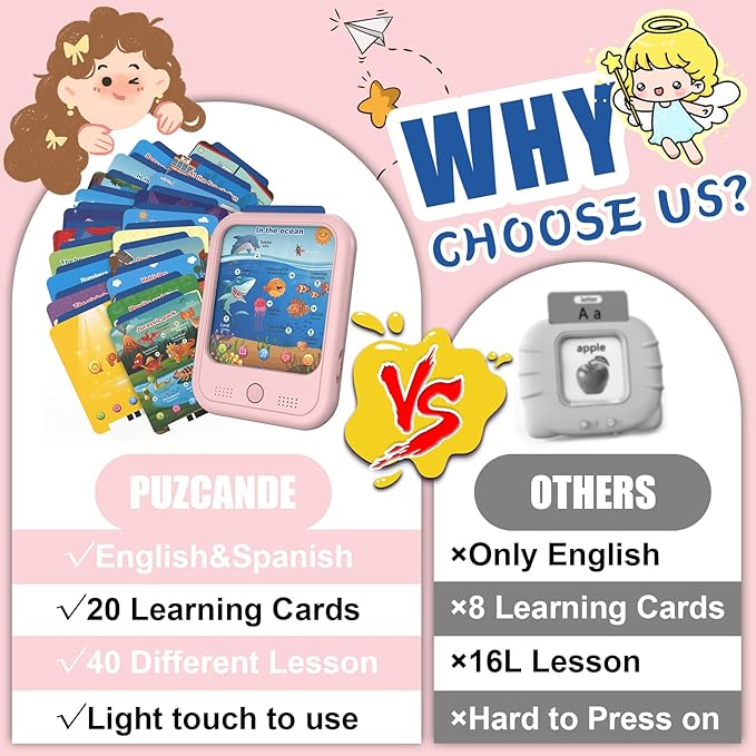 Kids Educational Learning Tablet Toy-Educational Tablet Toy to Interactive Learn Alphabets,Colors,Number,Foods,Jurassic Park,Animals,Learning Toys for Toddlers 2-6 Years Old,Gifts for Boys Girl