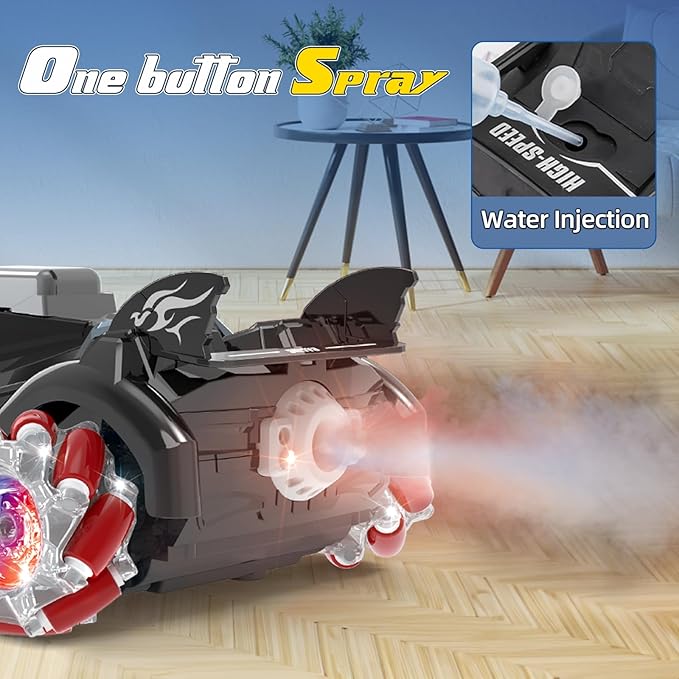 Yasola RC Car with Camera for Kids, Remote Control 360° Rotating High Speed Stunt Vehicle Toy for Boys and Girls, Rechargeable Racing Drift Cars with Flashing Lights and Dynamic Sound for Adults