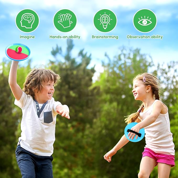 Toss and Catch Ball Outdoor Games Playground Balls Beach Summer Toys for Kids Ages 4-8 Perfect Kids Toys Sets Playground Sets