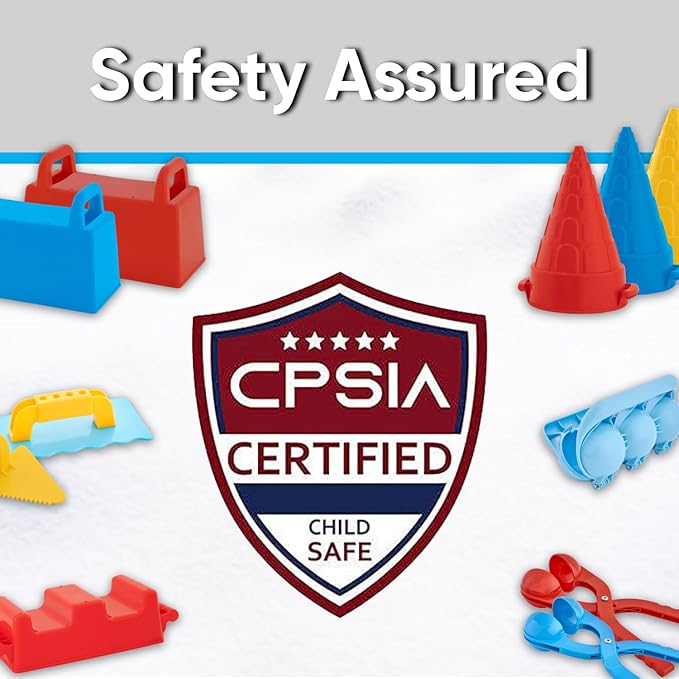 Superio Snow Brick Maker Igloo Fort Block Form Outdoor Winter Snow Toys Sand Castle Building Kit for Adults and Kids Sandbox, Beach, Sand Toys (Red/Blue/Yellow), 3 Pack