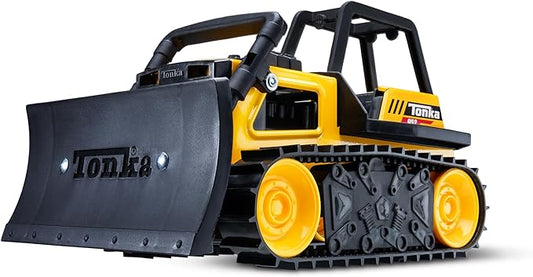 Tonka Steel Classics Bulldozer - Made with Steel & Sturdy Plastic, Yellow Toy Construction Truck, Boys and Girls, Kids, Toddlers, Ages 3+