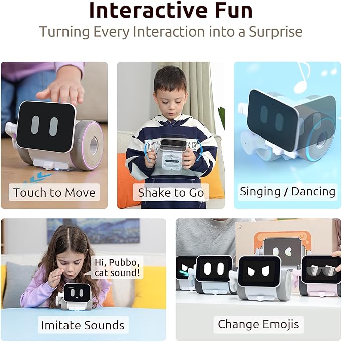 WhalesBot Pubbo Air Smart Robot Kit for Kids 6 7 8 9 10, Voice/Touch/Remote Control, Interactive Companion Robotic with 9 Sensors, Modular/Scratch Coding, STEM Educational Toy Gift for Boys Girls