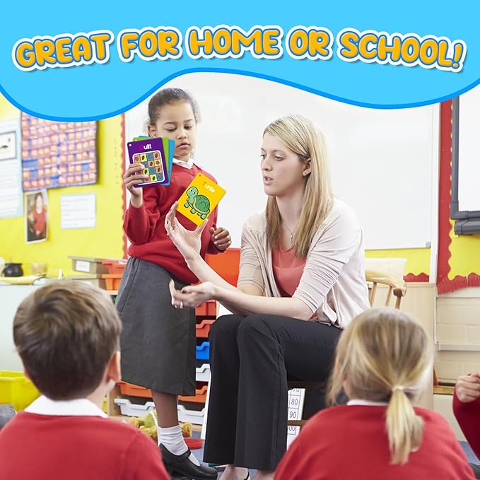 Toddler Flash Cards Baby Cognitive Flashcards for Kids, Alphabet, Animals, Numbers, Shapes Colors, First Words, Body Parts, Foods, Educational Toys Preschool Kindergarten Learning Activities