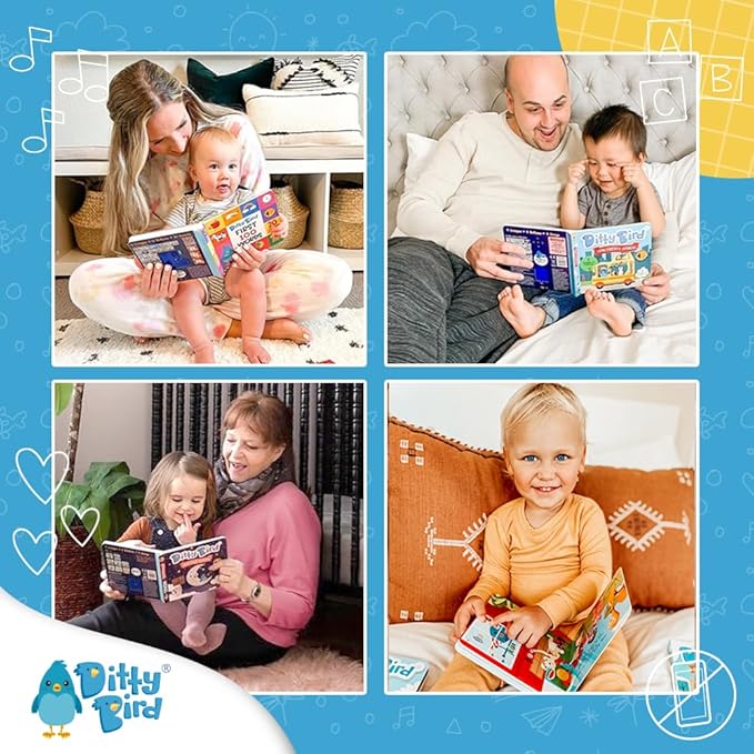 Ditty Bird | Bedtime Songs | Interactive Musical Book for Toddlers 1- 3 | Baby Sound Book | You are My Sunshine