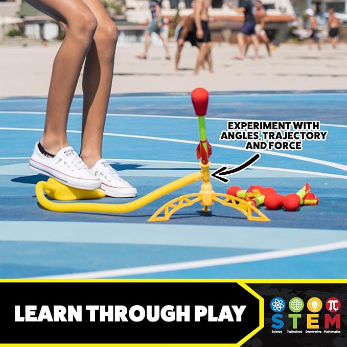 Stomp Rocket Ultra Rocket Refills, 2 Rockets - Replacement Foam-Tipped Rockets for Kids - Fun Backyard & Outdoor Kids Toys Gifts for Boys & Girls