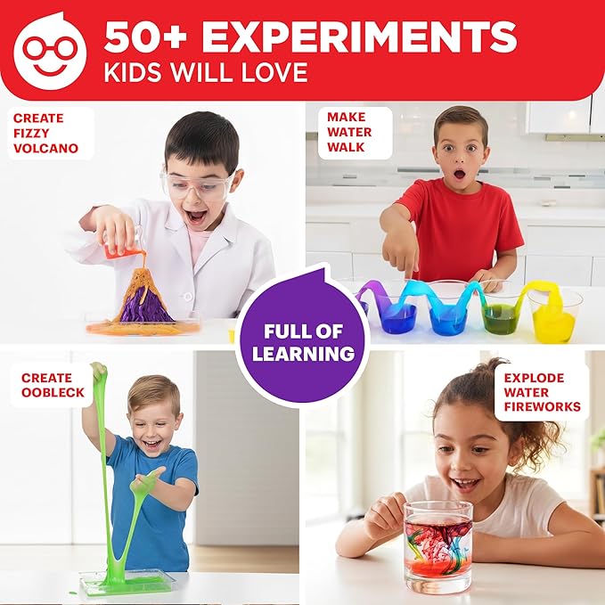 Doctor Jupiter My First Science Kit for Kids Ages 4-5-6-7-8 | Christmas, Birthday Gift Ideas for 4+ Year Old Boys & Girls | Toy Stem Kit with 50+ Experiments | Learning & Educational Projects