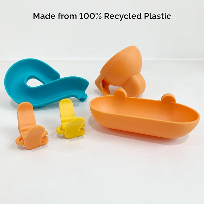 Oribel VertiPlay Magnetic Marble Run | Builder Set STEM Toy | Creative Free Play Construction Kit for Kids | Works on Fridges, Lockers & Metal Surfaces | Builder Set (75)