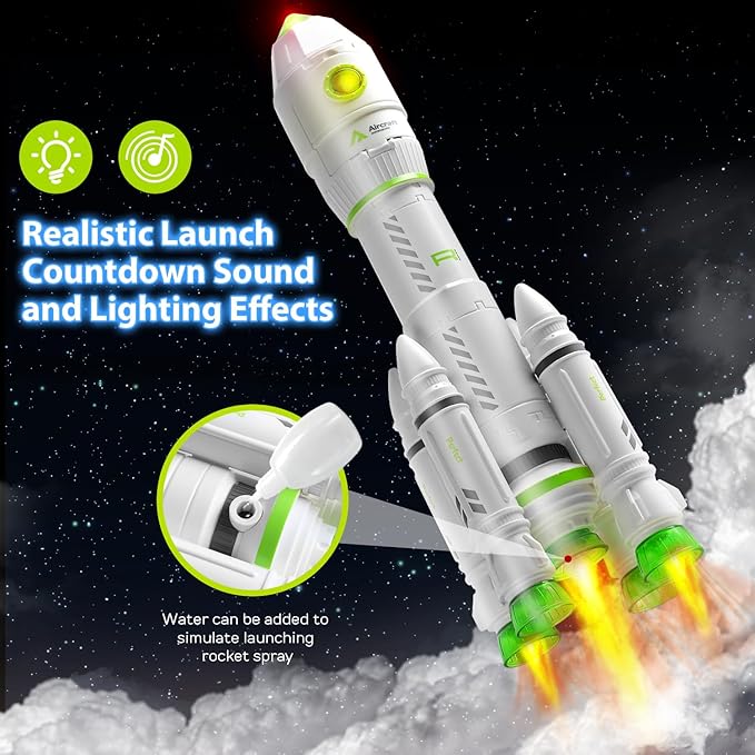 TOY Life Space Toy Rocket Toys for Kid Shuttle with Astronaut Spaceship Planet Stem with Christmas Spaces Station for Boy 3 4 5 6 7 8, Gift for Age 3+