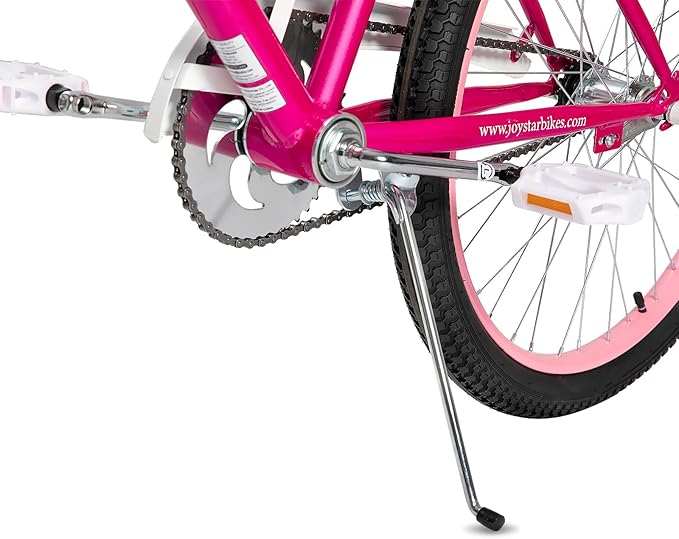 JOYSTAR Angel Girls Bike for Toddlers and Kids Ages 2-13 Years Old, 12 14 16 18 20 Inch Kids Bike with Training Wheels & Basket, 20 24 Inch Girls Bicycle with Handbrake & Kickstand