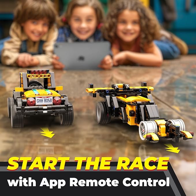 Robot R 4-in-1 Robot Building Kit, APP Remote Control STEM Coding Toys, Educational Gifts for Boys Girls Kids Ages 6-12, 4 Control Modes (300 Pieces)