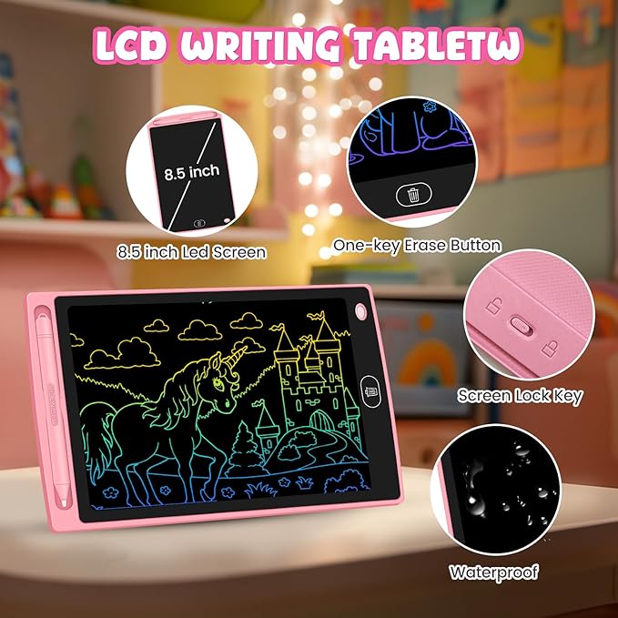 20 Pack LCD Writing Tablet for Kids - Erasable and Reusable Toddler Doodle Board in 8.5 inch, Ideal Drawing Pad for Learning Toy for Ages 3-8, Gift for Girls Boys (20 Pack)