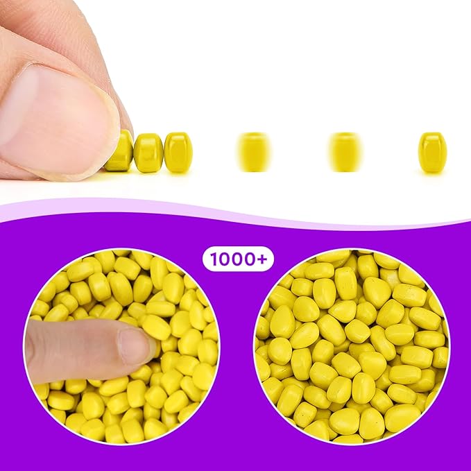 1000+ Original Ferrite Putty Yellow, Fidget Toy Ferrite Stones for Stress Relief, Sensory Toy for Adults & Teens 14+, Holiday Stocking Stuffer, Ferrite Rocks Fidget Present for Office