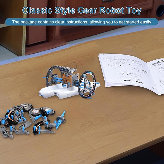 Toys for Ages 8-13,12 in 1 Stem Project Solar Robot Toy for 10 Years Old Autism Boy,Science Kits for Kids Age 8-14,Building Gear Toy Christmas Birthday Gift Idea for Boy Age 8 9 10 11 12 13 14