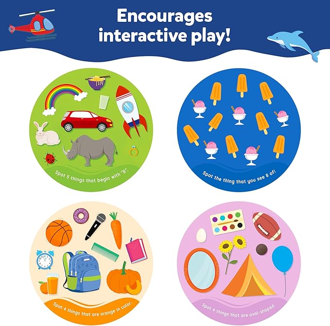 Skillmatics Card Game for Toddlers - Spot & Learn Letters, Numbers, Shapes & Colors, Preschool Learning, Travel Toys, Gifts for Kids Ages 2, 3, 4, 5