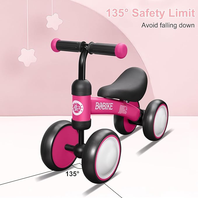Baby Balance Bike Toys for 12-36 Months Kids Toy Boy and Girls Gifts Toddler Best First Birthday Gift Children Walker No Pedal Infant 4 Wheels Bicycle