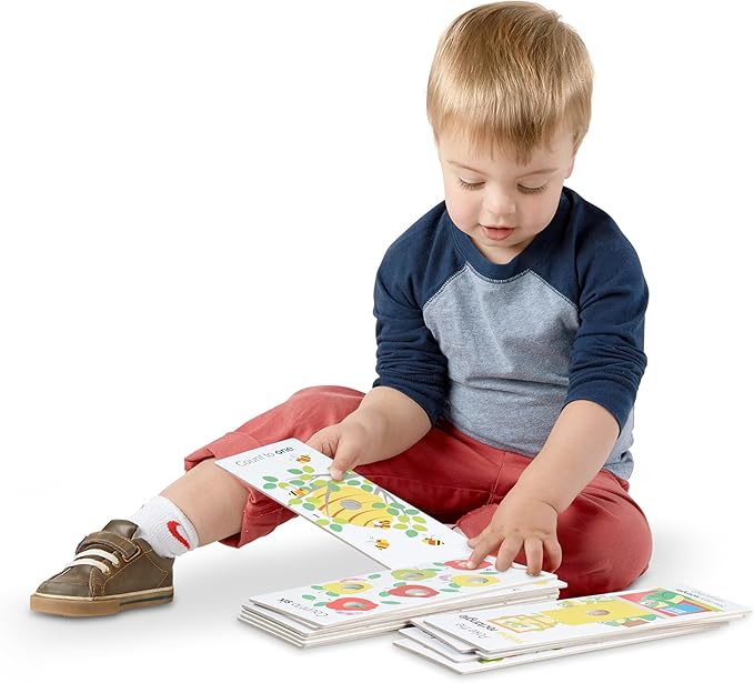 Melissa & Doug Poke-a-Dot! Numbers, Shapes & Colors Jumbo Learning Cards, 13 Double Sided Interactive Flash Cards, Educational Activities for Toddlers & Preschoolers, Ages 1+