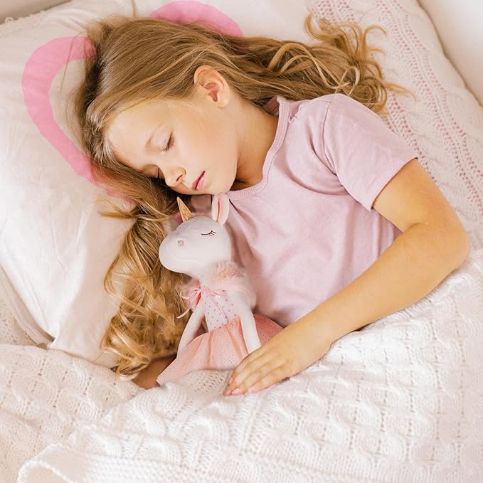 14" Unicorn Stuffed Animal,Soft Cute Unicorn Toys and Stuffed Animals for Girls Age 4-6, Plush Ballerina Toy for Baby Kid Teens, for Girls Birthday Dance Recital Gifts