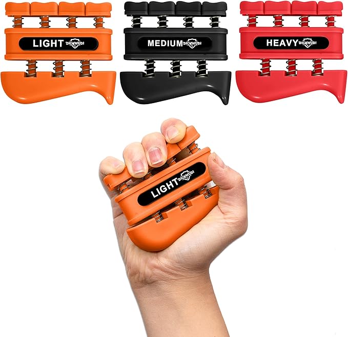 Grip Strength Trainer, Finger Strength Trainer for Grip Strength Training for Fingers, Wrists, and Hands for Home, Office, Gym, Climbing, Athletes, Musicians, and Therapy