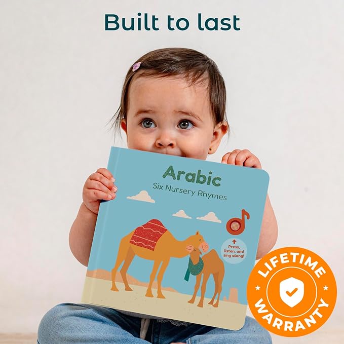 Calis Books Bilingual Nursery Rhymes Sound Book Babies and Toddlers. Interactive Musical Book for Children 1-3 and 2-4 (Arabic Nursery Rhymes)