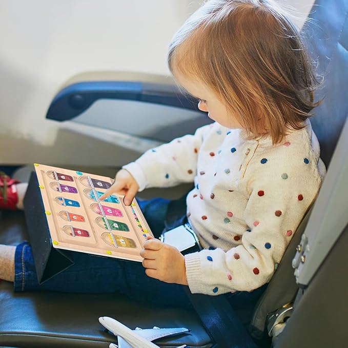 Magnetic Color & Number Learning Game for Toddlers, Montessori Counting Toys with 10 Cups & 55 Candy Balls, Fine Motor Skills Toys for Kids Ages 3 4 5, Preschool Educational (Classic Edition)