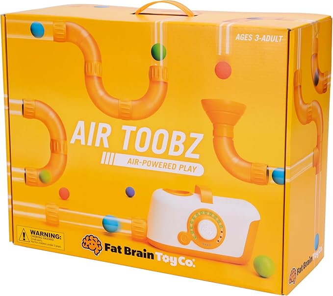 Fat Brain Toys The Original Air Toobz, Air-Powered STEM Building Toys for Kids & Teens, Kids Building Toys, STEM Toys for 3+ Year Old