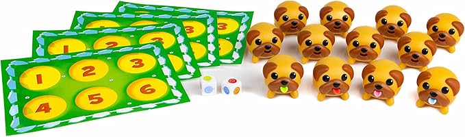 Tongues Out! The Squishy, Squeezy Preschool and Children Game - Educational Puppy Fidget Memory Color Matching Fun by Blue Orange Games - 2-4 Players for Ages 4+